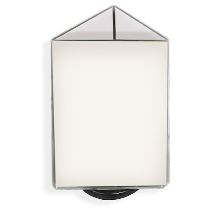 Azar Displays 8.5"W x 11"H Three-Sided Revolving Sign Holder 193732-BLK